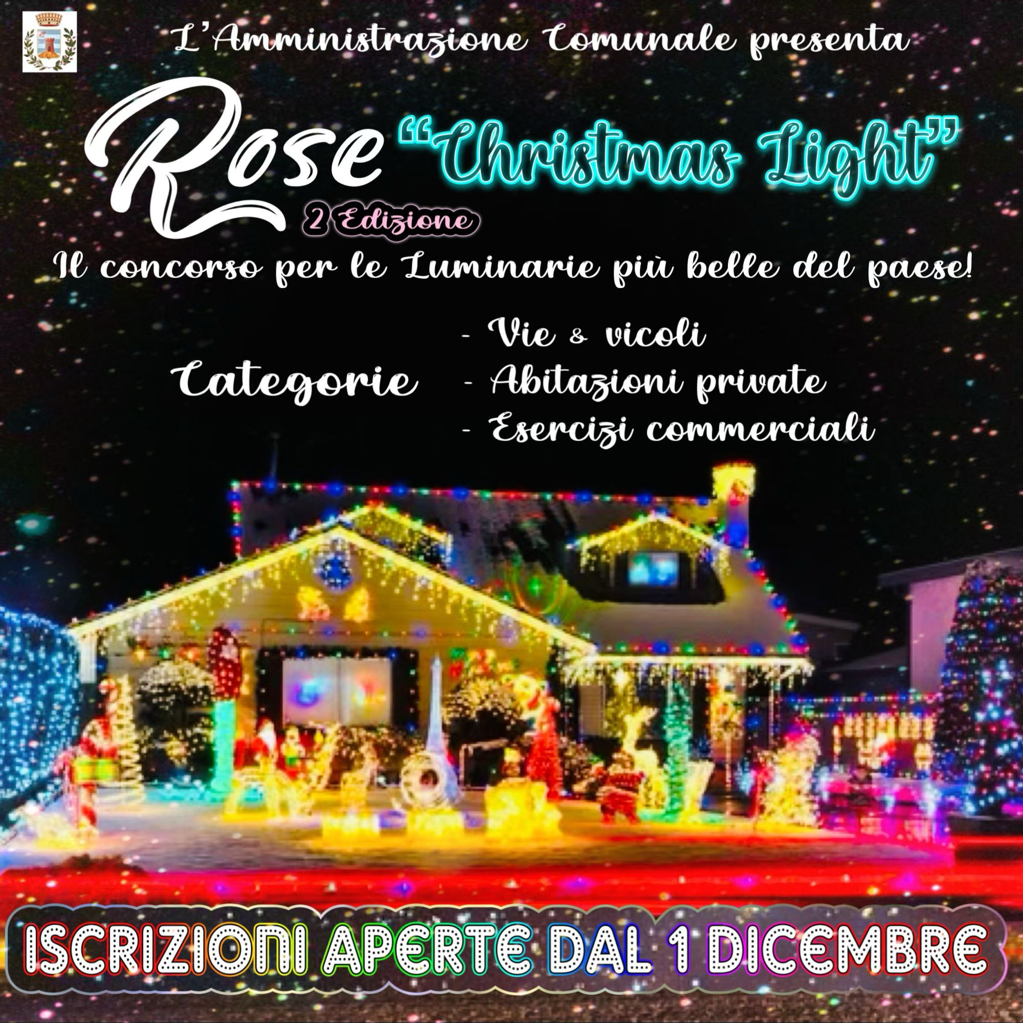 Bando del Concorso “ Rose Christmas Lights ” Seconda edizione”